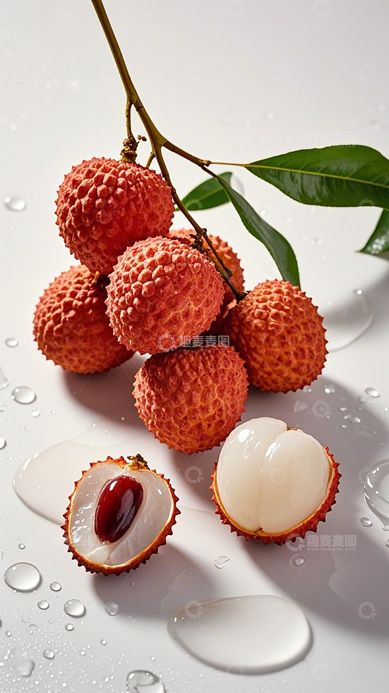 高清大图下载【趣麦麦图】清新荔枝特写摄影图片