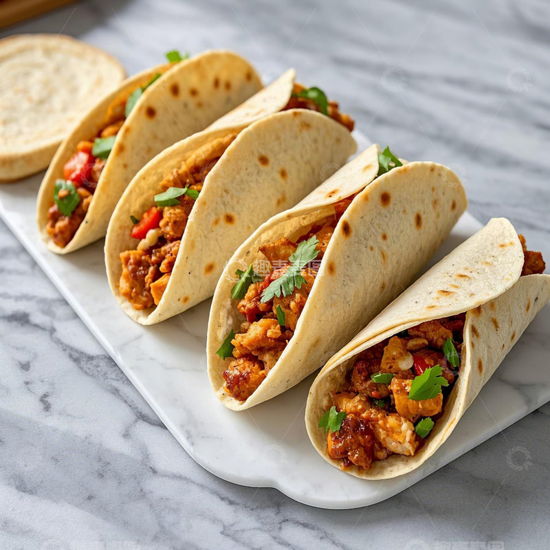 高清大图下载【趣麦麦图】一盘美味鸡肉卷