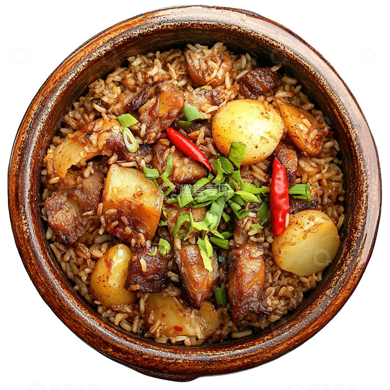 高清大图下载【趣麦麦图】土豆焖饭美味