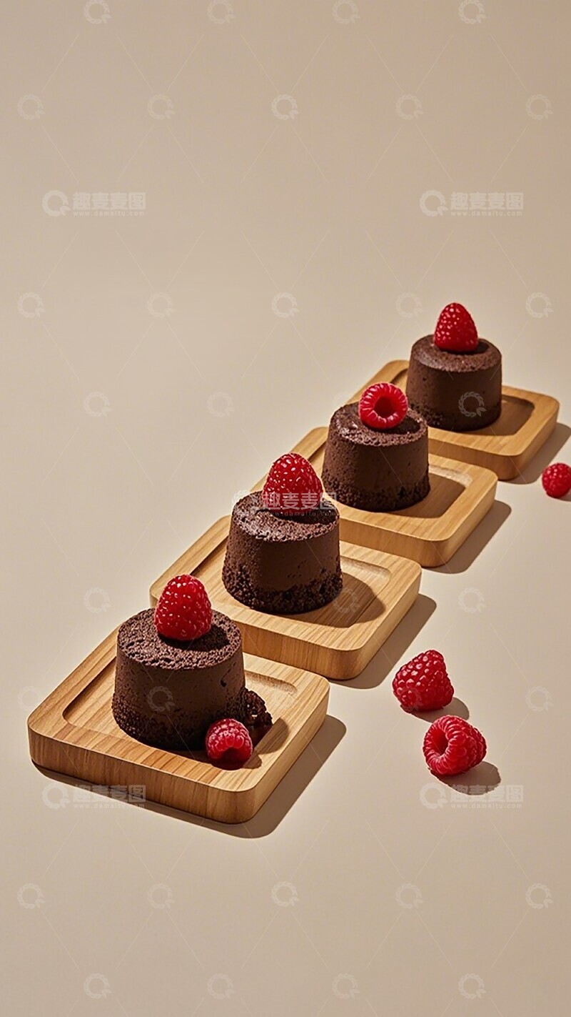 高清大图下载【趣麦麦图】巧克力蛋糕美食摄