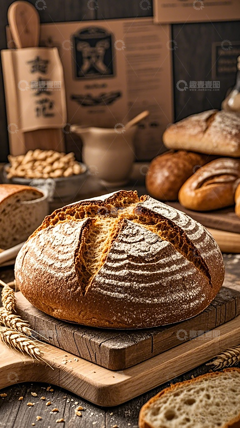 高清大图下载【趣麦麦图】烘焙风情欧式面包美食摄影