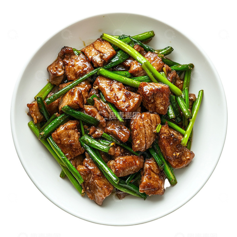 高清大图下载【趣麦麦图】大葱炒牛肉美味