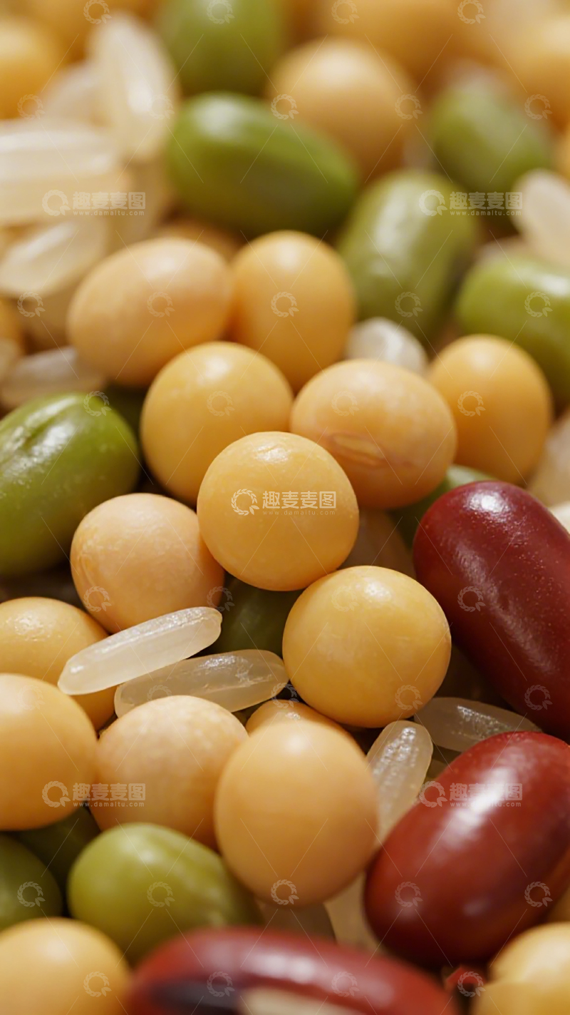 高清大图下载【趣麦麦图】多彩豆类特写食材摄影