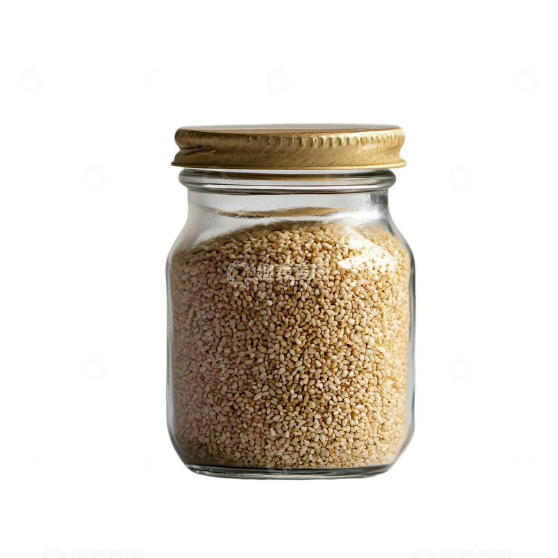 高清大图下载【趣麦麦图】一罐美味的芝麻
