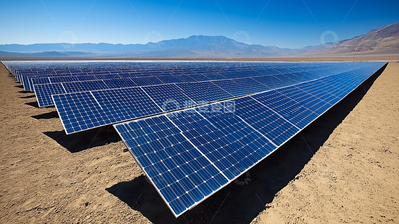 高清大图下载【趣麦麦图】光伏板光伏发电清洁能源