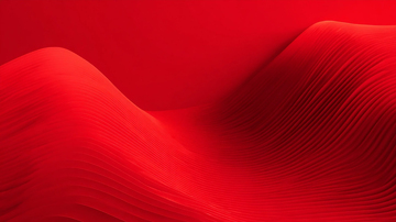红色抽象波浪艺术