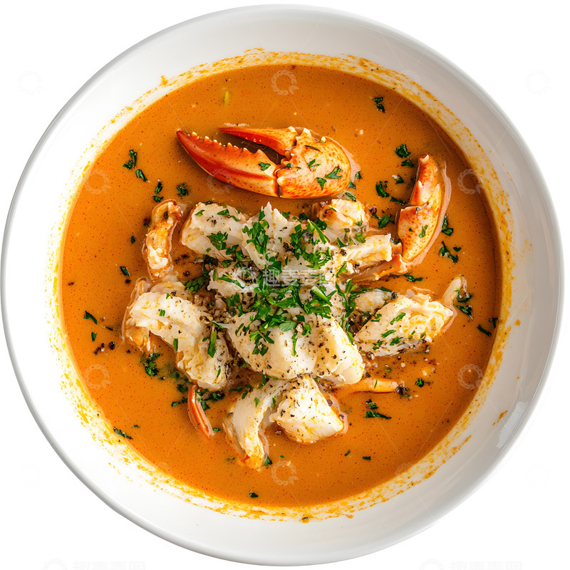 高清大图下载【趣麦麦图】螃蟹汤美味美食