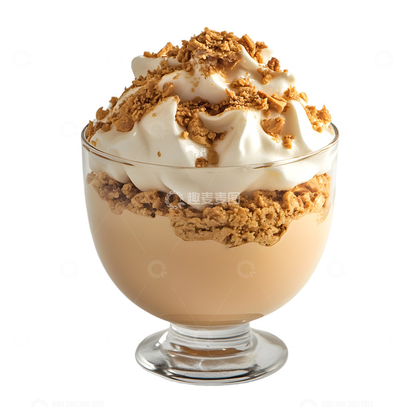 高清大图下载【趣麦麦图】花生酱美味冰淇淋