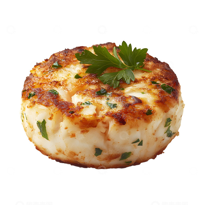 高清大图下载【趣麦麦图】蟹肉饼美味美食