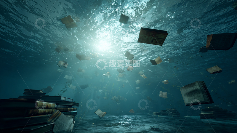 高清大图下载【趣麦麦图】海底书海奇观