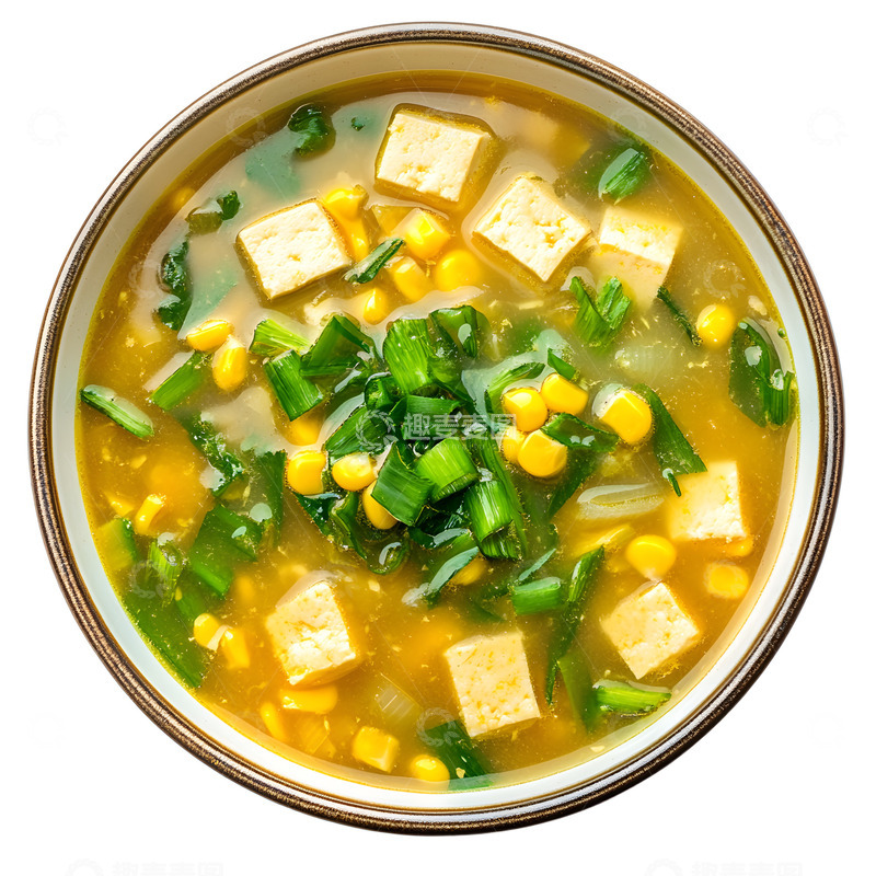 高清大图下载【趣麦麦图】豆腐汤美味一碗