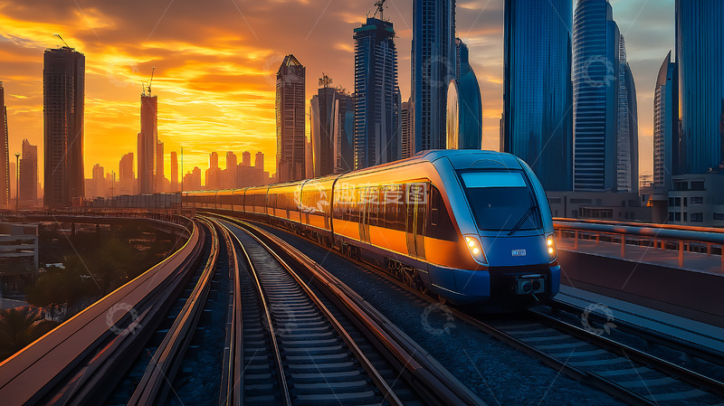高清大图下载【趣麦麦图】轨道交通列车