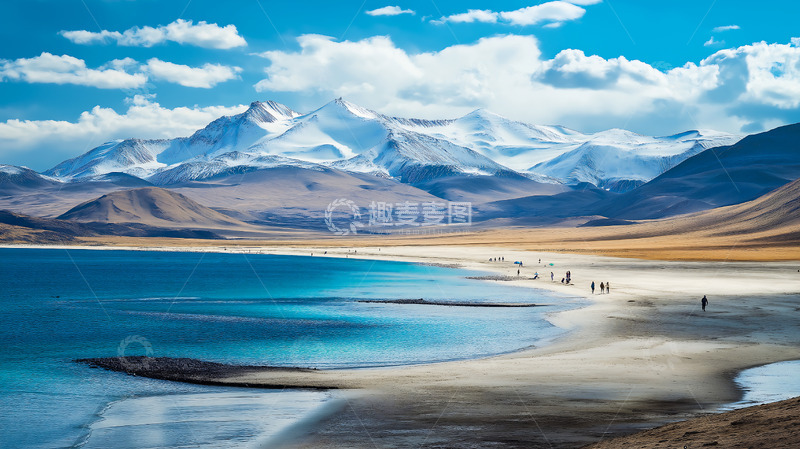 高清大图下载【趣麦麦图】雪山海滨自然风光