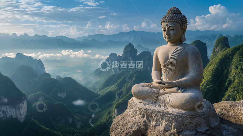 高清大图下载【趣麦麦图】石像雕像佛像宗教