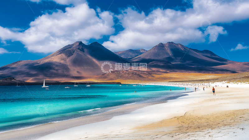 高清大图下载【趣麦麦图】自然风光雪山海滨