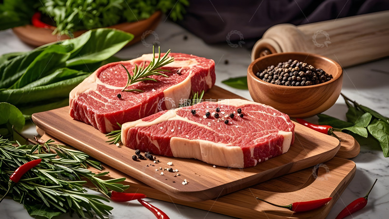 高清大图下载【趣麦麦图】装饰精美的牛肉菜肴