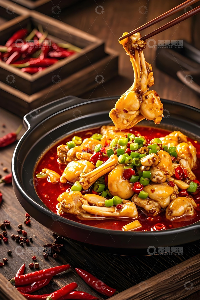 高清大图下载【趣麦麦图】麻辣牛蛙美食摄影