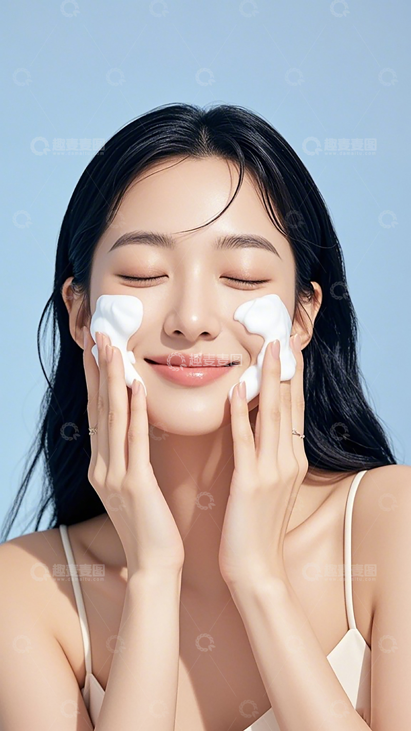 高清大图下载【趣麦麦图】护肤美女清新写真