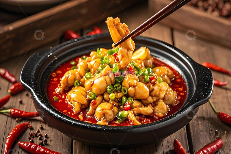 高清大图下载【趣麦麦图】美食摄影之麻辣牛蛙