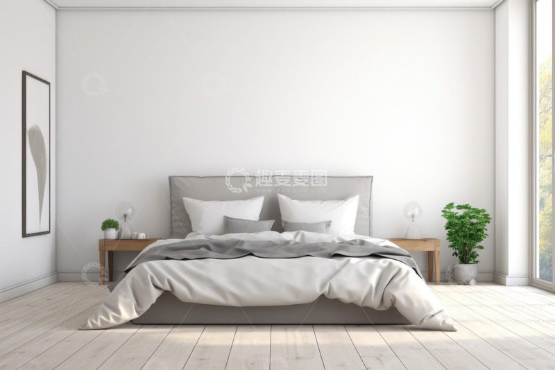 高清大图下载【趣麦麦图】现代室内家居卧室