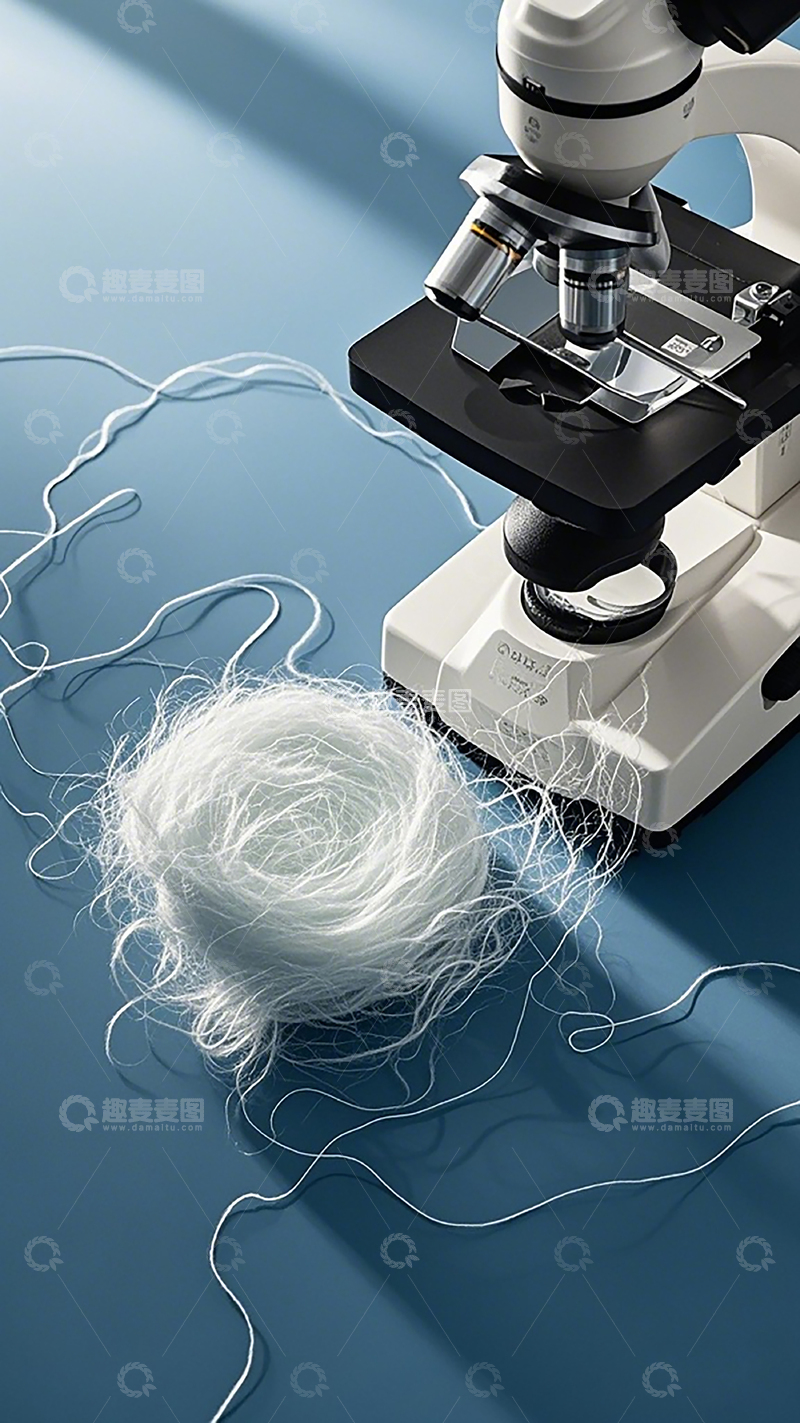 高清大图下载【趣麦麦图】科学观察毛发样本
