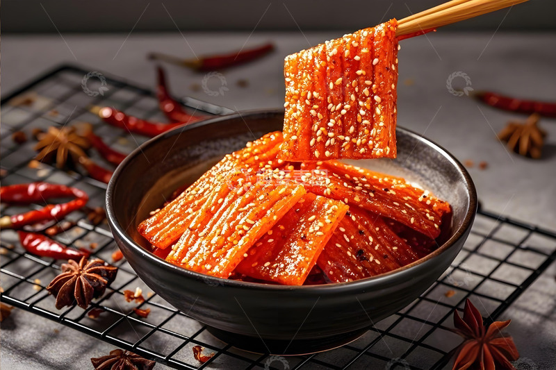 高清大图下载【趣麦麦图】麻辣辣片零食摄影