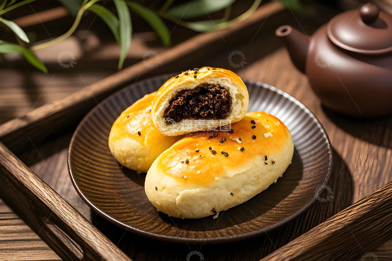 高清大图下载【趣麦麦图】椒盐酥美味糕点摄影图