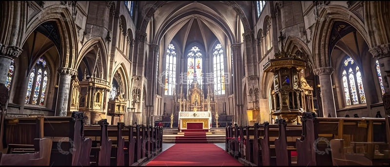 高清大图下载【趣麦麦图】教堂建筑场景摄影图