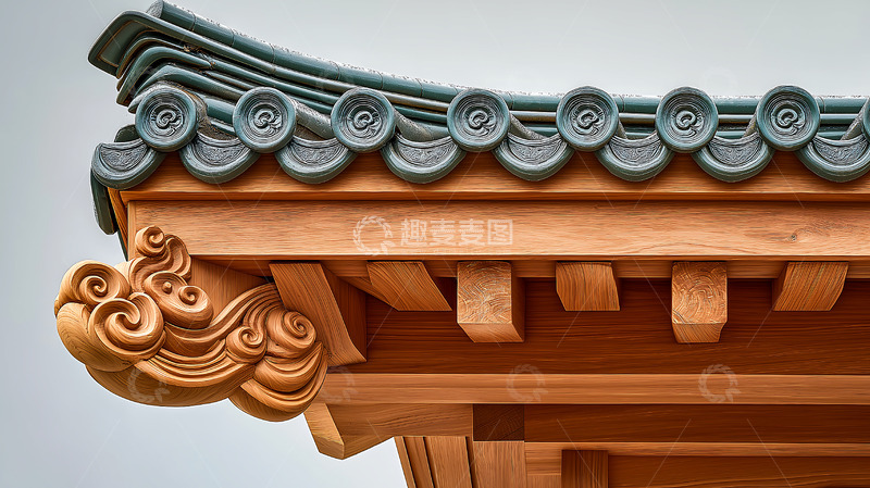 高清大图下载【趣麦麦图】古建筑飞檐卯榫结构