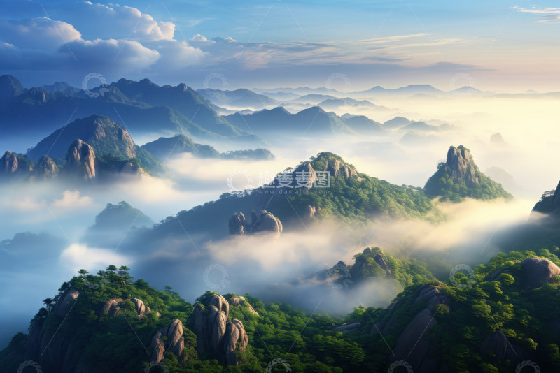 高清大图下载【趣麦麦图】石山远山自然风景