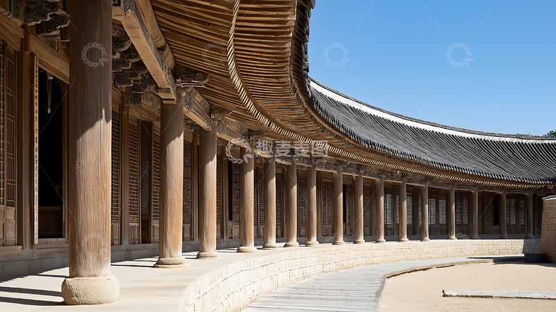 高清大图下载【趣麦麦图】斗拱卯榫结构古建筑