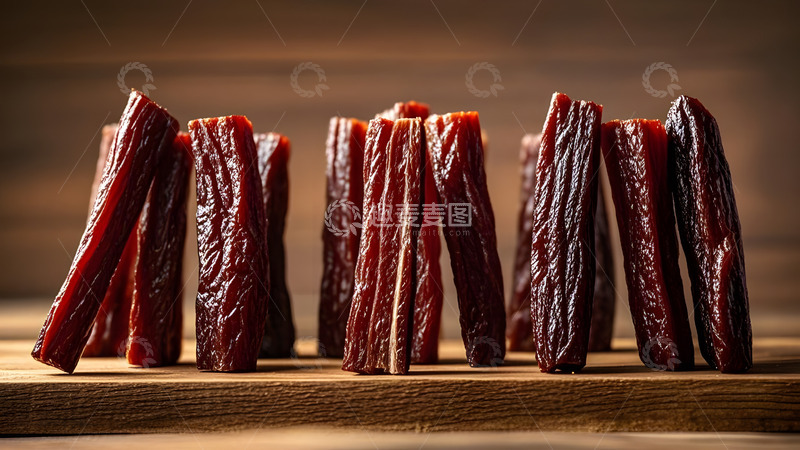 高清大图下载【趣麦麦图】风干牛肉条展示