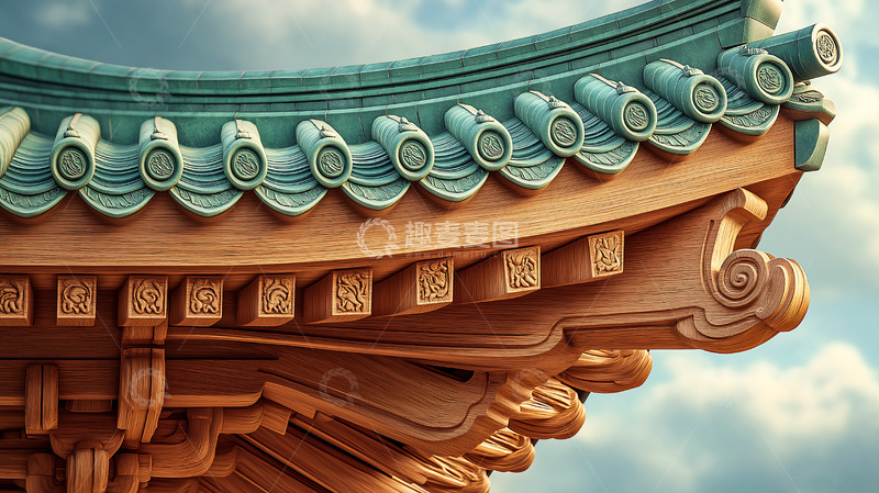 高清大图下载【趣麦麦图】古建筑斗拱卯榫结构