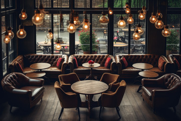 咖啡店里的桌椅