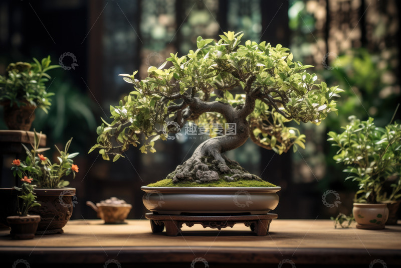 高清大图下载【趣麦麦图】一盆绿色的盆栽