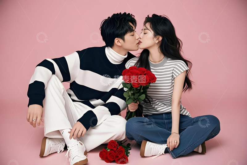 高清大图下载【趣麦麦图】情人节情侣约会摄影图