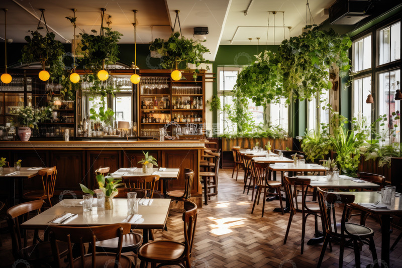 高清大图下载【趣麦麦图】咖啡厅内的桌椅