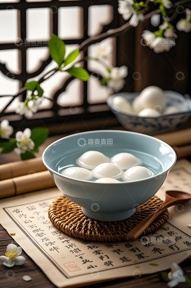 高清大图下载【趣麦麦图】元宵汤圆场景摄影图
