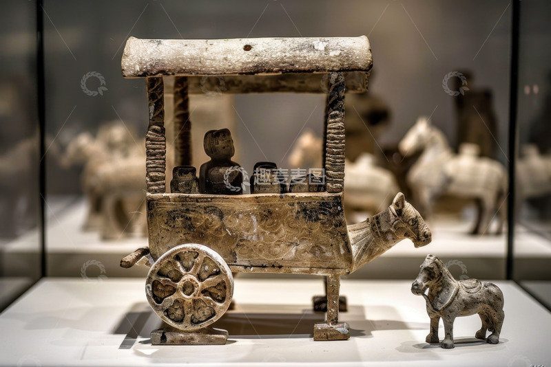 高清大图下载【趣麦麦图】陈列的古董马车
