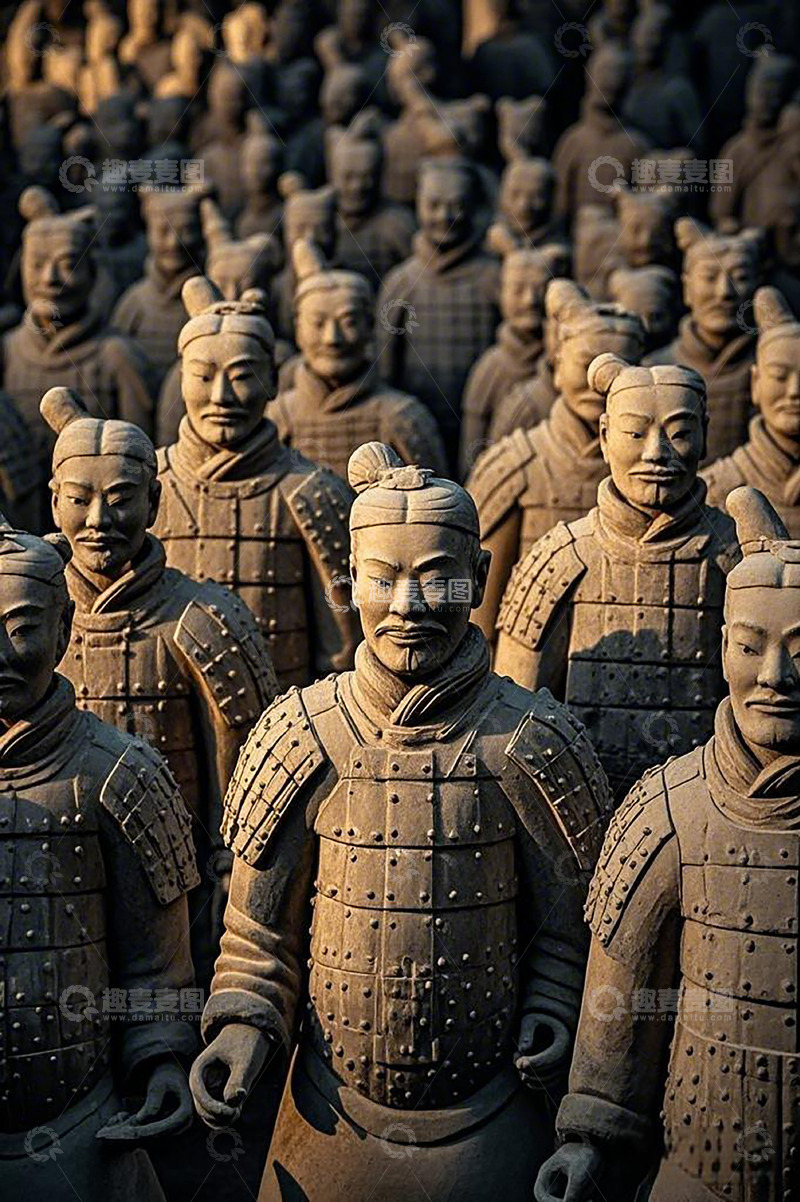 高清大图下载【趣麦麦图】陕西文化兵马俑摄影图