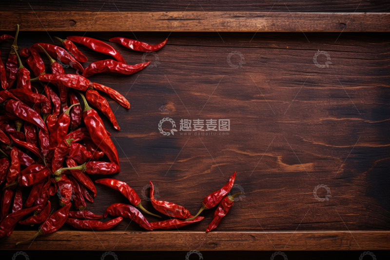 高清大图下载【趣麦麦图】放在桌面上的辣椒