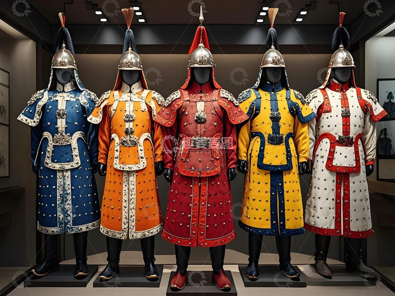 高清大图下载【趣麦麦图】古代下五旗军服摄影图