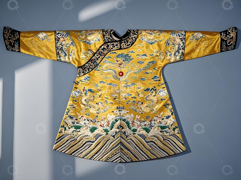 高清大图下载【趣麦麦图】文物古代龙袍摄影图