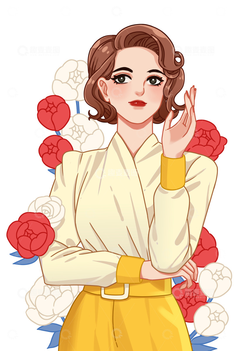 源文件下载【趣麦麦图】三八妇女节女性设计图