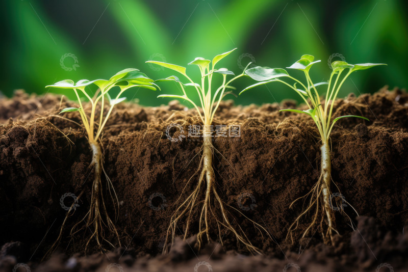 高清大图下载【趣麦麦图】生长在土里的植物