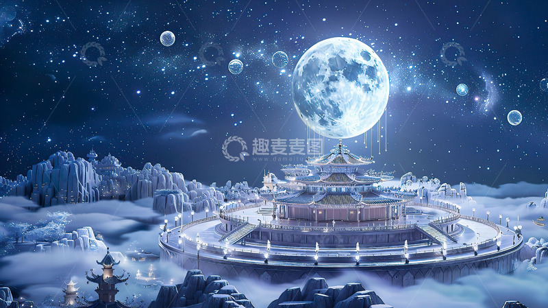 高清大图下载【趣麦麦图】未来科技星宫