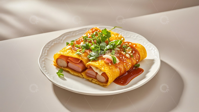 高清大图下载【趣麦麦图】美味烤冷面美食