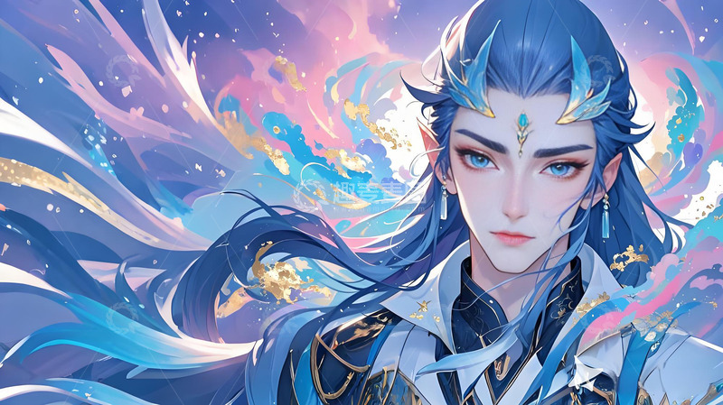 高清大图下载【趣麦麦图】敖丙卡通人物特写背景