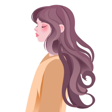 妇女节女性美女元素