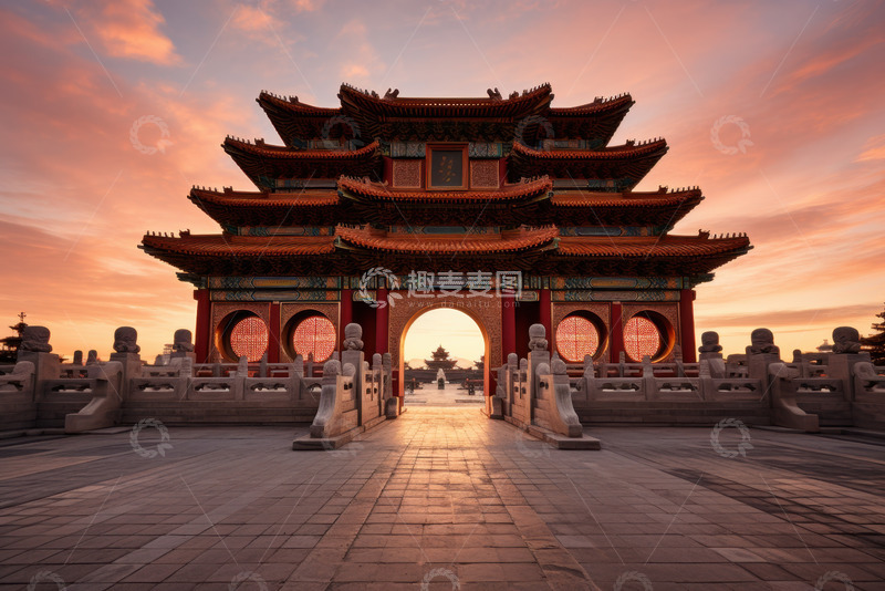 高清大图下载【趣麦麦图】古建筑塔楼门楼摄影